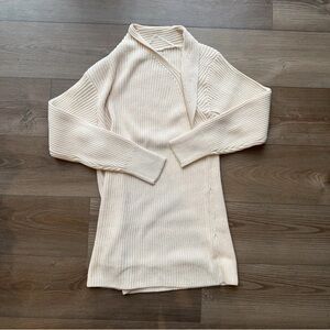 Free People Ivory Ribbed Tunic